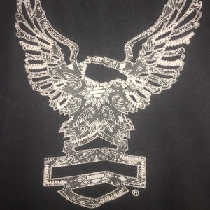 Harley Davidson Dolman T-shirt with Lace Detail